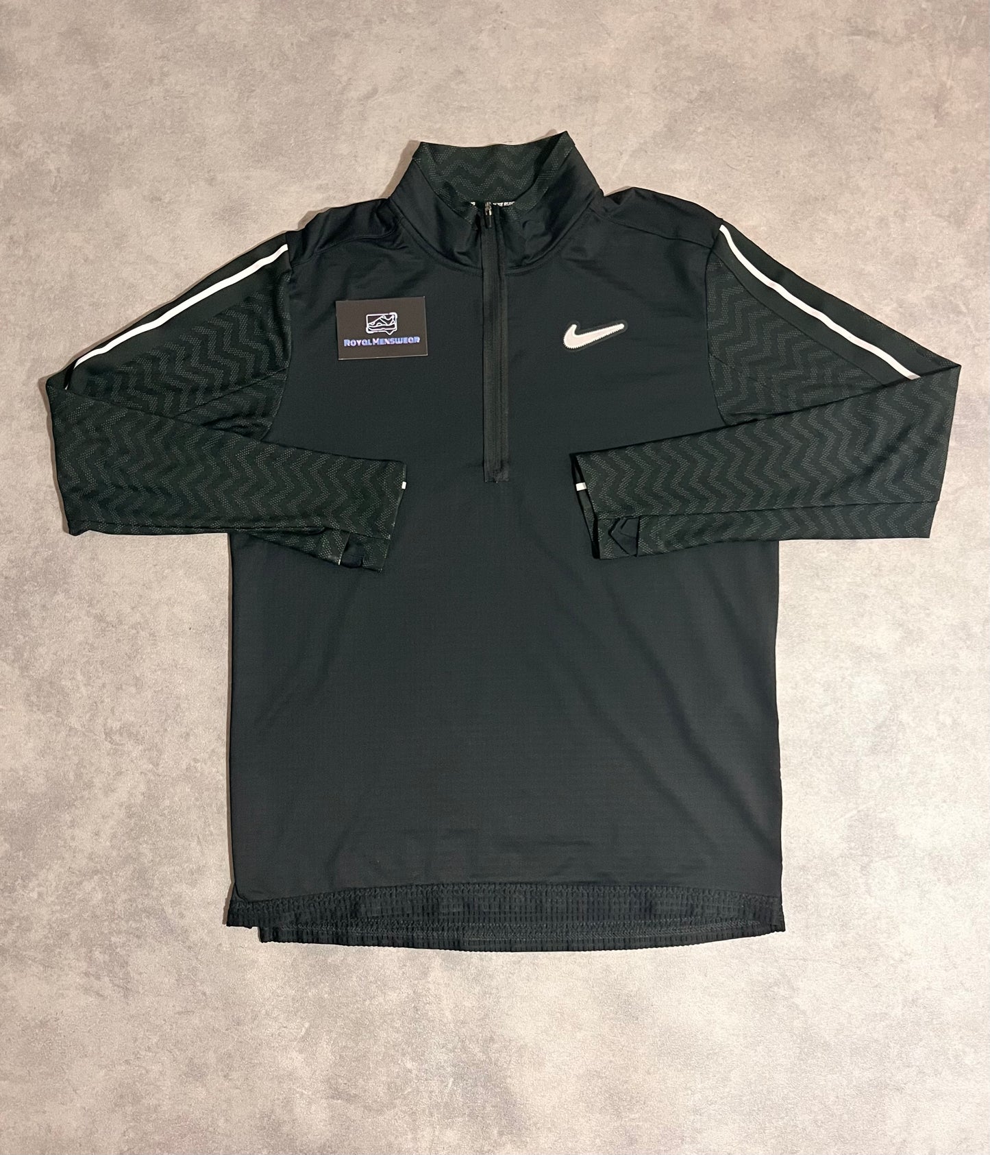 Nike wild run half zip - black