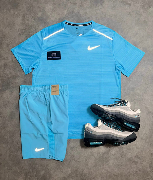 Nike Baltic blue set - shorts and T-shirt