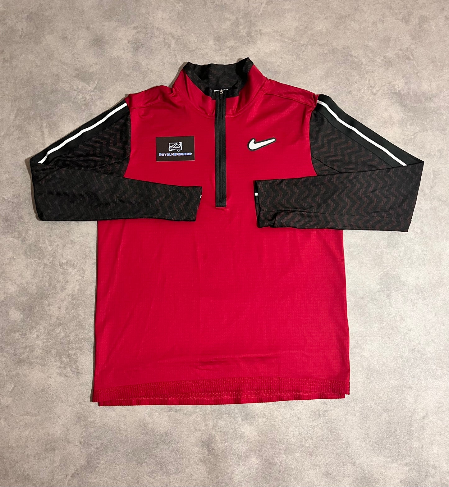 Nike wild run half zip  - red