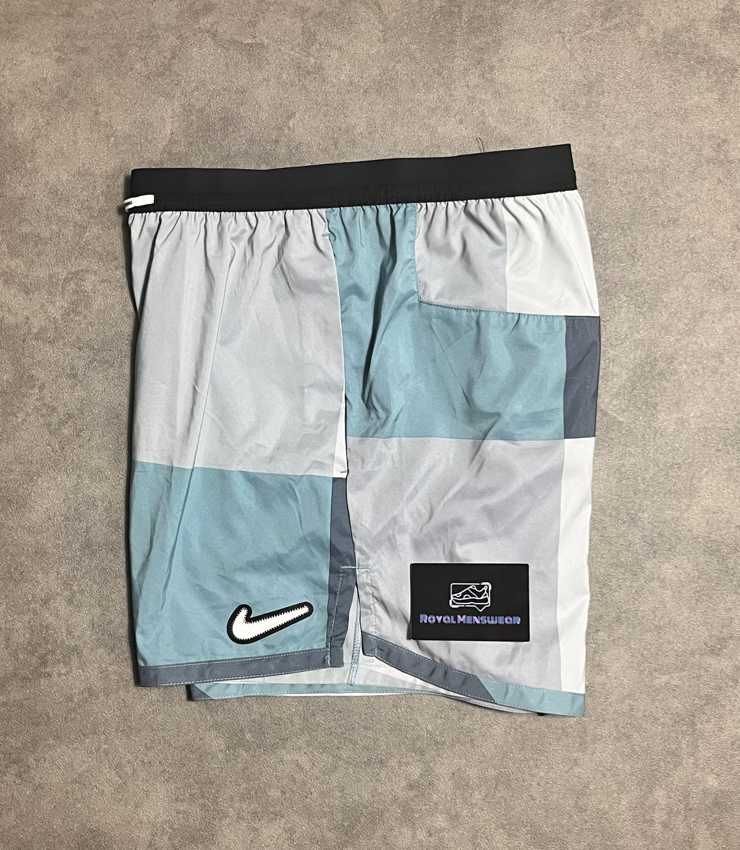 Nike patchwork shorts - blue